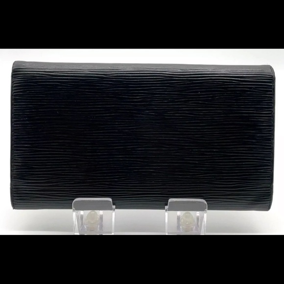 AUTH LOUIS VUITTON Black Epi Portefeiulle Sarah Wallet - Picture 3 of 13